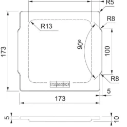 Franke Toebehoren - ALL-IN Deksel Voor Kleine Inzetbakje Voor Spoelbak, Bruin 133.0655.227 -Exporteren Kraan Lux Winkel 006bfb82354e128af205cfc6
