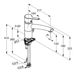 Kludi Trendo - Eengreeps Keukenkraan, Aansluiting Voor Was-/vaatwasmachine, Chroom 335760575 -Exporteren Kraan Lux Winkel 009441742f19868cacc609c2
