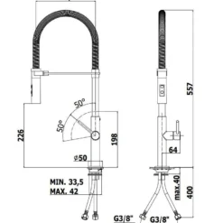 Paffoni Chef - Keukenkraan Met Flexibele Uitloop, Chroom/mat Zwart CH179CRNO 5 Paffoni Chef - Keukenkraan Met Flexibele Uitloop, Chroom/mat Zwart CH179CRNO -Exporteren Kraan Lux Winkel 00c6803e028bb1f6ca1ae957