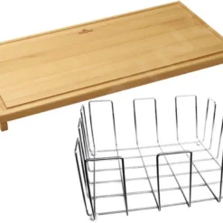Villeroy & Boch Toebehoren - Set Van Snijplank En Draadmand, Beukenhout/rvs 8K140000