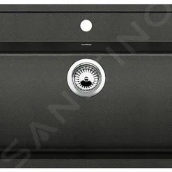 Blanco Dalago 8 - Silgranit Spoelbak, 805x500 Mm, Met Draaiknopbediening, Zwart 525878