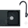 Franke Sets - Keukenset T29, OID 611-62 Tectonite Spoelbak, Zwart + FP 9000 Keukenkraan, Onyx NEW 114.0366.037 -Exporteren Kraan Lux Winkel 020baaeb17efac5605cdbe66