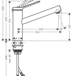 Hansgrohe Zesis M33 - Keukenkraan 150, EcoSmart, CoolStart, Chroom 74813000 -Exporteren Kraan Lux Winkel 02d14dc66483cc8e90b3ecc6