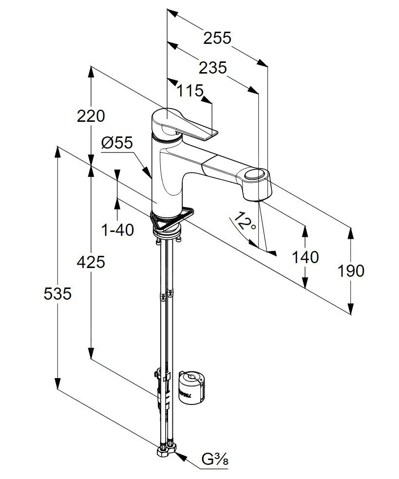 Kludi Mix - Keukenkraan Met Uittrekbare Sproeikop, Chroom 329410575 4 Kludi Mix - Keukenkraan Met Uittrekbare Sproeikop, Chroom 329410575 - Afbeelding 2