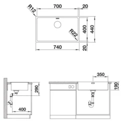 Blanco Andano 700 - Spoelbak, 740x440 Mm, Rvs 522969 7 Blanco Andano 700 - Spoelbak, 740x440 Mm, Rvs 522969 -Exporteren Kraan Lux Winkel 03bb3007f7df0cf67b5bb01c