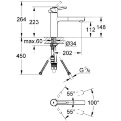Grohe Concetto - Keukenkraan, Chroom 31129001 -Exporteren Kraan Lux Winkel 045e700efbbce87dc18c45a8