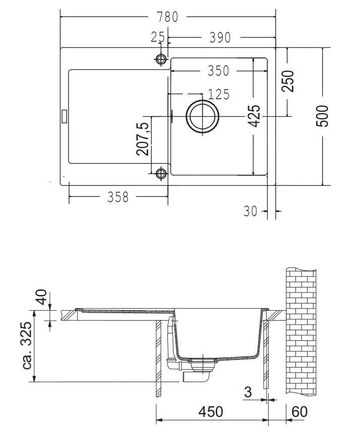 Franke Sets - Spoelbakset G40, Graniet Spoelbak MRG 611, Steengrijs + Keukenkraan FN 0147.031, Chroom 114.0283.437 4 Franke Sets - Spoelbakset G40, Graniet Spoelbak MRG 611, Steengrijs + Keukenkraan FN 0147.031, Chroom 114.0283.437 - Afbeelding 2