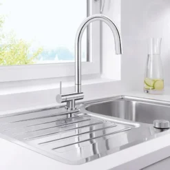 Blanco Coressa F - Keukenkraan, Neerklapbaar Onder Raam, Chroom 521544 -Exporteren Kraan Lux Winkel 061ee59c1122a8f139982131