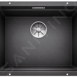 Blanco Etagon 500 - Silgranit Spoelbak, 530x460 Mm, Met Verschuifbare Rails, Zwart 525887 -Exporteren Kraan Lux Winkel 07355e7ce838c9df88f8bd27