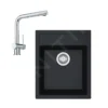 Franke Sets - Keukenset T50, Tectonite Spoelbak SID 610-40 En Keukenkraan Samoa, Zwart/chroom 114.0508.358 -Exporteren Kraan Lux Winkel 09c4104a748570b606afc204