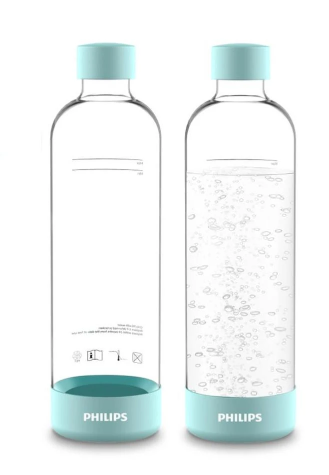 Philips GoZero - Sodamaker Fles 2 Stuks, Inhoud 1 L, Kunststof/mintgroen ADD911MT/10 3 Philips GoZero - Sodamaker Fles 2 Stuks, Inhoud 1 L, Kunststof/mintgroen ADD911MT/10