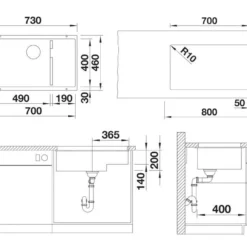 Blanco Subline 700 - Silgranit Spoelbak, 730x460 Mm, InFino, Grijs 527355 6 Blanco Subline 700 - Silgranit Spoelbak, 730x460 Mm, InFino, Grijs 527355 -Exporteren Kraan Lux Winkel 0a84fc3c0d5d851e46f1761b