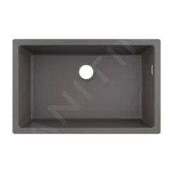 Hansgrohe Spoelbakken - Onderbouwspoelbak Graniet S510-U660, Steengrijs 43432290