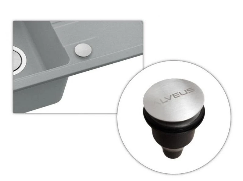 Alveus Sets - Set Spoelbak Intermezzo 130 En Keukenkraan Nina, Carbon SETA015 7 Alveus Sets - Set Spoelbak Intermezzo 130 En Keukenkraan Nina, Carbon SETA015 - Afbeelding 5