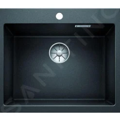 Blanco Pleon 6 - Silgranit Spoelbak, 615x510 Mm, Zwart 525953