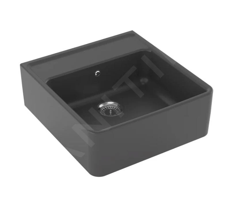 Villeroy & Boch Spoelbakken - Keramische Spoelbak 63x60 Cm, CeramicPlus, Grafiet 632061i4 3 Villeroy & Boch Spoelbakken - Keramische Spoelbak 63x60 Cm, CeramicPlus, Grafiet 632061i4