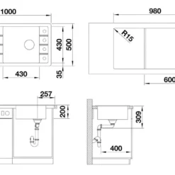 Blanco Faron XL 6 - Silgranit Spoelbak, 1000x500 Mm, Met Afvoerbediening, InFino, Zacht Wit 527081 -Exporteren Kraan Lux Winkel 0ee2fbb62642319d2ebef6d3 1