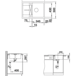 Blanco Metra 45 - Silgranit Spoelbak, 680x500 Mm, Compact, Zwart 525912 6 Blanco Metra 45 - Silgranit Spoelbak, 680x500 Mm, Compact, Zwart 525912 -Exporteren Kraan Lux Winkel 11d4ea7f6fae7aa2062c3db2 1