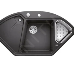 Blanco Delta II - Silgranit Spoelbak, 1057x575 Mm, Met Accessoires, InFino, Antraciet 523656