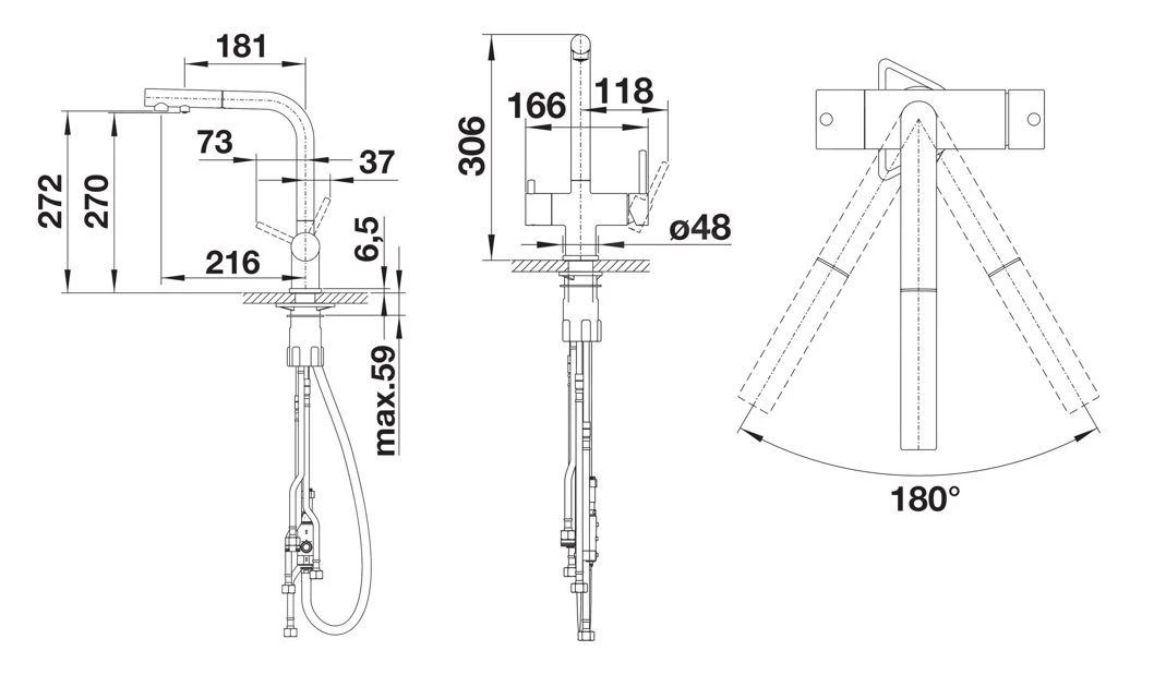 Blanco Fontas S II - Keukenkraan Met Uittrekbare Uitloop En Filterfunctie, Grijs 526946 4 Blanco Fontas S II - Keukenkraan Met Uittrekbare Uitloop En Filterfunctie, Grijs 526946 - Afbeelding 2
