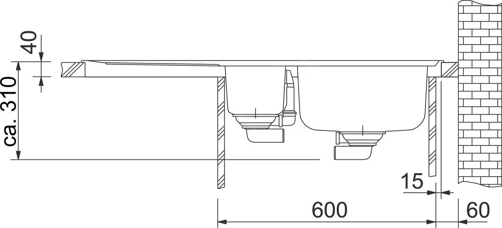 Franke Neptun - RVS Spoelbak NEX 651/2, 1000x510 Mm 101.0120.275 5 Franke Neptun - RVS Spoelbak NEX 651/2, 1000x510 Mm 101.0120.275 - Afbeelding 3