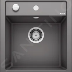 Blanco Dalago 45 - Silgranit Spoelbak, 465x510 Mm, Draaiknopbediening, Rock Grey 518846