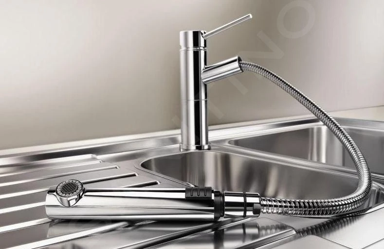 Blanco Alta S - Keukenraan Met Uittrekbare Sproeikop, Chroom 515122 5 Blanco Alta S - Keukenraan Met Uittrekbare Sproeikop, Chroom 515122 - Afbeelding 3