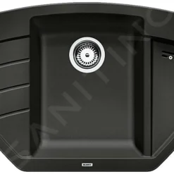 Blanco Zia 9 - Silgranit Spoelbak, 930x510 Mm, Zwart 526031