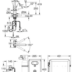 Grohe Blue Professional - Keukenkraan Met Koeler En Filter Set, Uittrekbare Handdouche, Chroom 31325002 -Exporteren Kraan Lux Winkel 1a649e37eb0c095d0e92b877 1