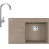 Franke Sets - Set G226, Fragraniet Spoelbak CNG 611-78 TL/7 En Keukenkraan FP 0408.031, Cashmere/chroom 114.0650.819