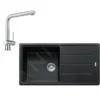 Franke Sets - Set G135, Fragraniet Spoelbak BFG 611 En Keukenkraan Samoa, Mat Zwart/chroom 114.0675.663