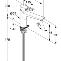 Kludi Mix - Keukenkraan, Chroom 329040562 7 Kludi Mix - Keukenkraan, Chroom 329040562 -Exporteren Kraan Lux Winkel 1bdc93b28e3e50d66c8febc9
