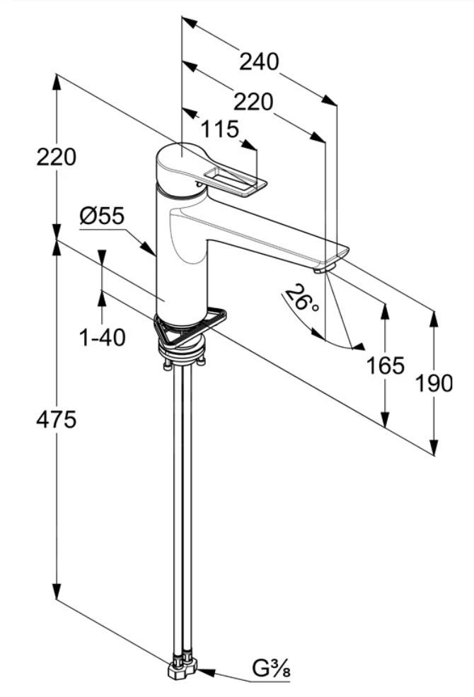 Kludi Mix - Keukenkraan, Chroom 329040562 4 Kludi Mix - Keukenkraan, Chroom 329040562 - Afbeelding 2