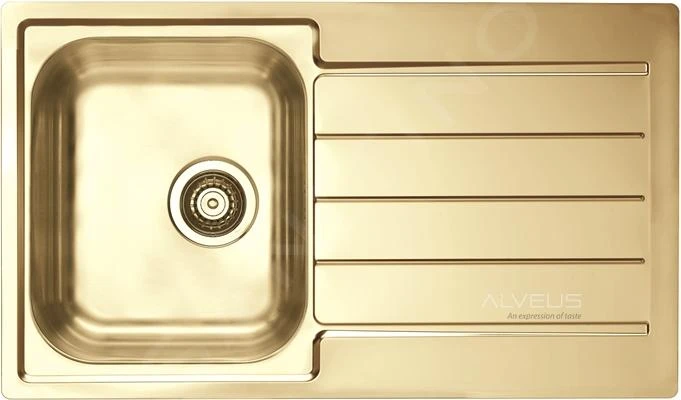 Alveus Line Monarch - Spoelbak 860x500 Mm, Gold 1068988 3 Alveus Line Monarch - Spoelbak 860x500 Mm, Gold 1068988