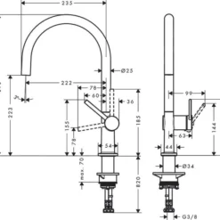 Hansgrohe M54 - Keukenkraan Talis, EcoSmart, Mat Zwart 72843670 -Exporteren Kraan Lux Winkel 1cdfd761118ca7085ee4e98d