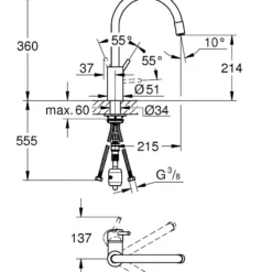 Grohe Concetto - Keukenkraan Met Uittrekbare Handdouche, Chroom 32663003 9 Grohe Concetto - Keukenkraan Met Uittrekbare Handdouche, Chroom 32663003 -Exporteren Kraan Lux Winkel 1d1c8917516a1facad44f2b9