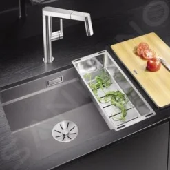 Blanco Etagon 500 - Silgranit Spoelbak, 530x460 Mm, Met Verschuifbare Rails, Zwart 525887 -Exporteren Kraan Lux Winkel 1d8bc590d93e9b73c7d4ec4c