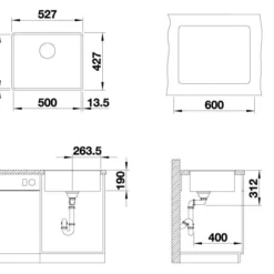 Blanco Subline 500 - Silgranit Spoelbak, 527x427 Mm, Grijze Rots 523533 6 Blanco Subline 500 - Silgranit Spoelbak, 527x427 Mm, Grijze Rots 523533 -Exporteren Kraan Lux Winkel 1f146c11c95581e84dba29a7