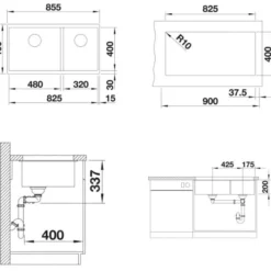 Blanco Subline 480/320 - Silgranit Spoelbak, 855x460 Mm, Coffee 523593 -Exporteren Kraan Lux Winkel 1f5232e2b03d52151e026e03