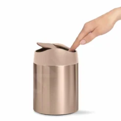 Simplehuman Afvalemmers - Mini Afvalbakje Op Tafel 1,5 L, Rose Gold CW2085 -Exporteren Kraan Lux Winkel 2384f11cd5ec96c29072f89b