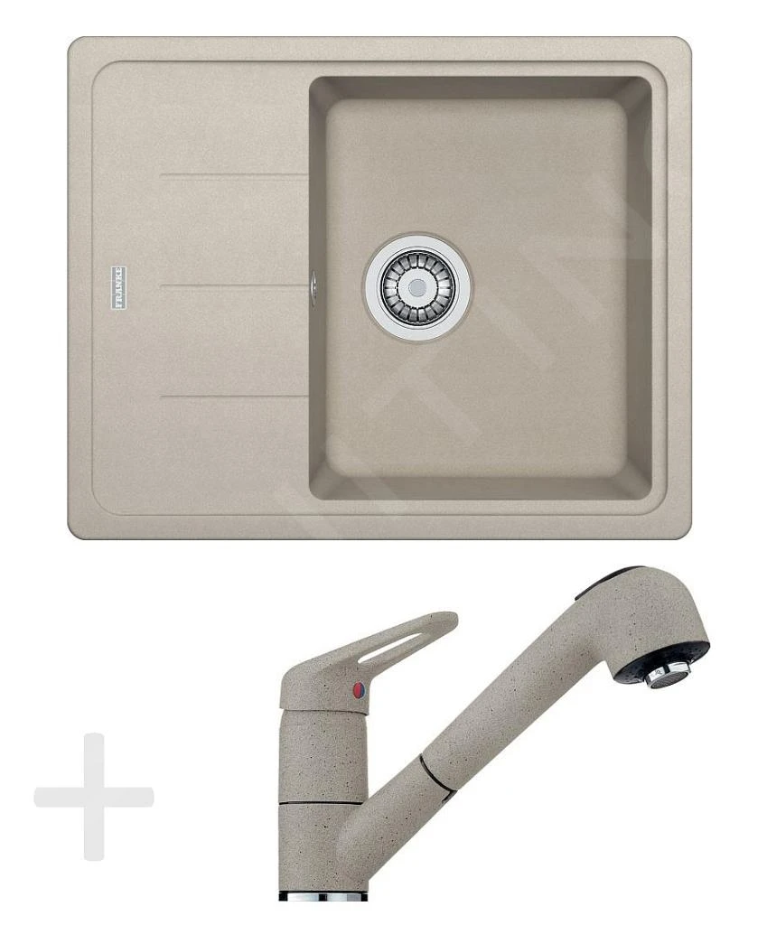 Franke Sets - Keukenset G55, Granieten Spoelbak BFG 611-62, Sahara + Kraan FC 9547, Sahara 114.0323.819 3 Franke Sets - Keukenset G55, Granieten Spoelbak BFG 611-62, Sahara + Kraan FC 9547, Sahara 114.0323.819