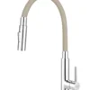Novaservis Ferro - Keukenkraan Met Flexibele Arm, Dualspray, Beige /chroom 70730,0BE