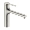 Hansgrohe Zesis M33 - Keukenkraan 160, Met Uittrekbare Sproeikop, SBox Lite, Rvs Look 74804800