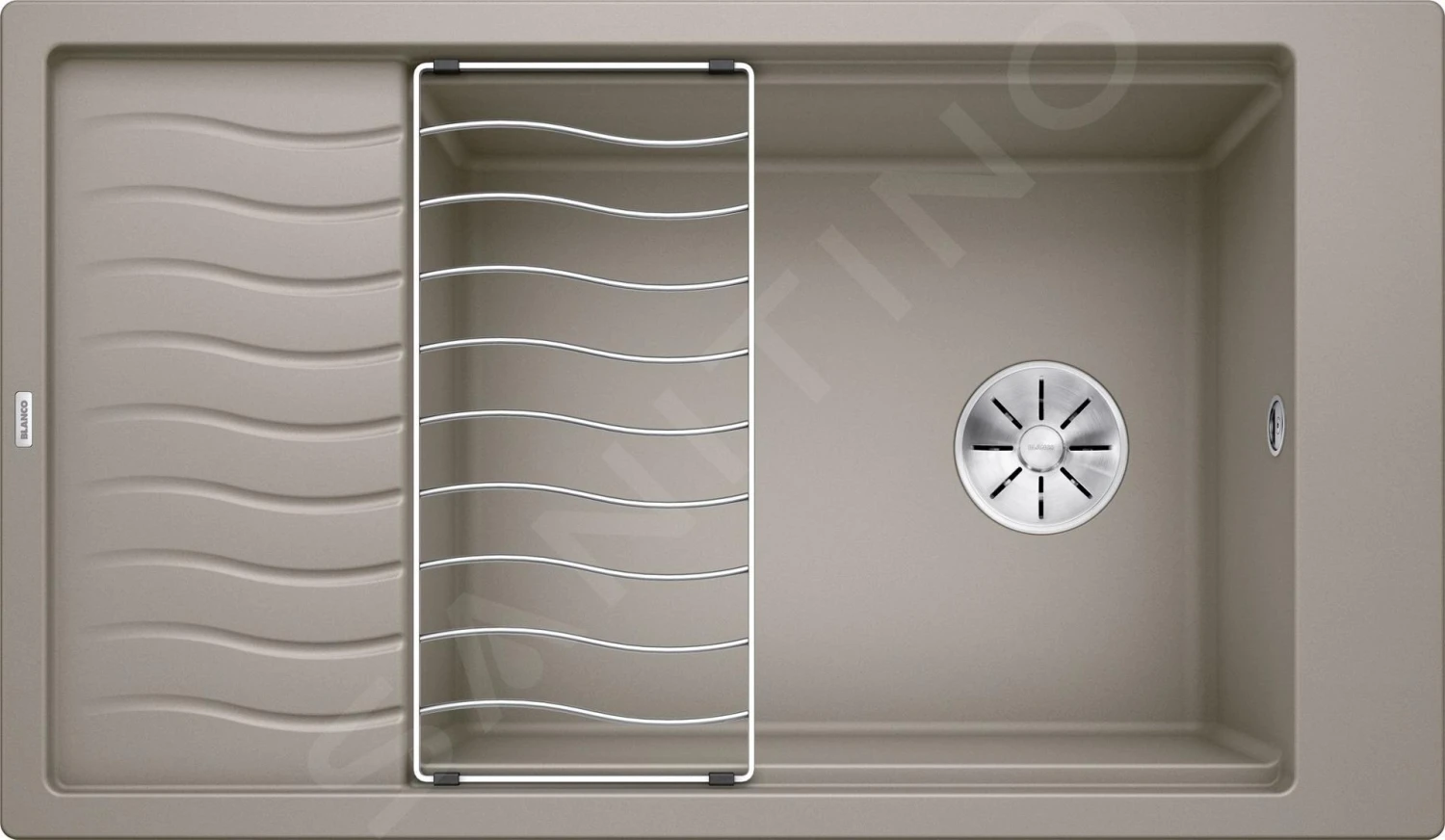 Blanco Elon XL 8 - Silgranit Spoelbak, 860x500 Mm, Met Accessoires, Tartufo 524877 3 Blanco Elon XL 8 - Silgranit Spoelbak, 860x500 Mm, Met Accessoires, Tartufo 524877