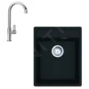 Franke Sets - Set G240, Fragraniet Spoelbak MRG 610-37 RTL En Keukenkraan FP 0408.031, Onyx/chroom 114.0675.647