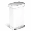 Simplehuman Afvalemmers - Afvalbak Met Zakenhouder, 45 L, Wit CW2027 -Exporteren Kraan Lux Winkel 259e3e76c63e1b16f1d325ff