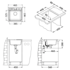 Alveus Niagara - Granieten Spoelbak 465x465 Mm, Arctic 1100885 5 Alveus Niagara - Granieten Spoelbak 465x465 Mm, Arctic 1100885 -Exporteren Kraan Lux Winkel 25fededa0153e791e18a921f