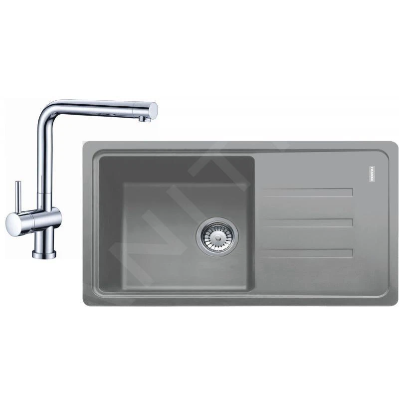 Franke Sets - Keukenset G120, BSG 611-78/39 Fragraniet Spoelbak, Grijze Steen + SAMOA Keukenkraan, Chroom 114.0440.885 3 Franke Sets - Keukenset G120, BSG 611-78/39 Fragraniet Spoelbak, Grijze Steen + SAMOA Keukenkraan, Chroom 114.0440.885