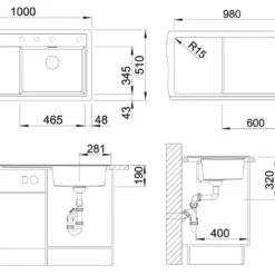 Blanco Zenar XL 6 - Silgranit Spoelbak, 1000x510 Mm, InFino, Aluminium 523966 -Exporteren Kraan Lux Winkel 2873d1e8731cd38ff40e5884 1