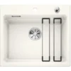 Blanco Etagon 6 - Keramische Spoelbak, 584x510 Mm, Met Afvoerbediening En Toebehoren, Wit 525156